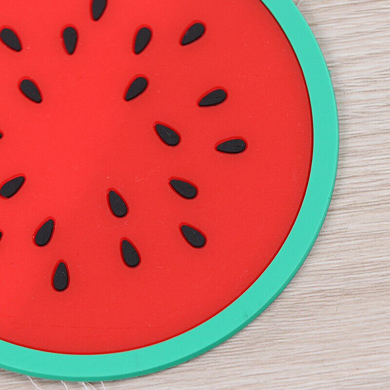 Cute Colorful Silicone fruits Coaster Cup Cushion Holder Drink Placemat M.l8