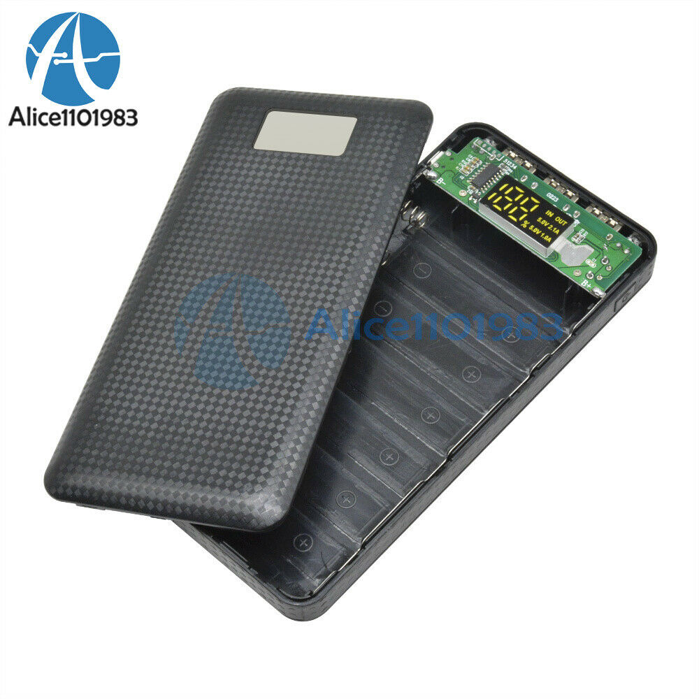 3 USB Port Power Bank 7S 7 18650 DIY Case Kit Battery Charger Box 5V 2.1A DIY