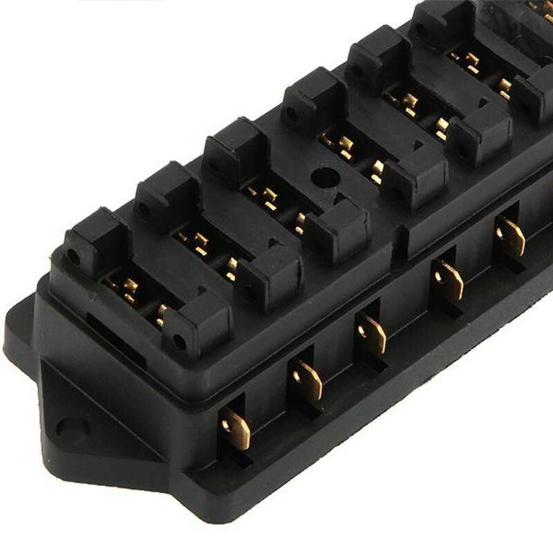 DC 12V Auto Car Boat 12 Way Circuit Standard ATO ATC Blade Fuse Box Block Holder