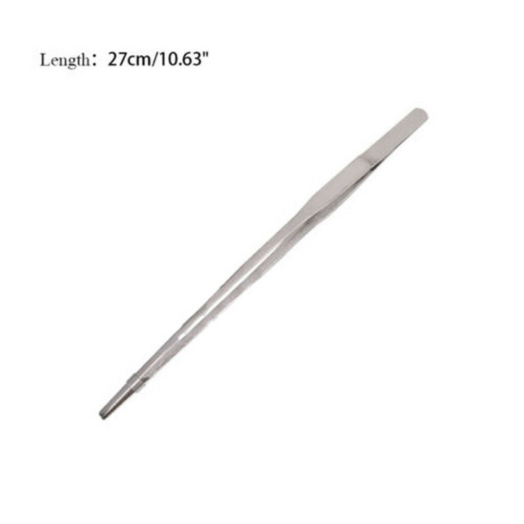 Set 2   Aqarium Tank Aquascaping Tools Tweezers- Elbow/Straight 27cm