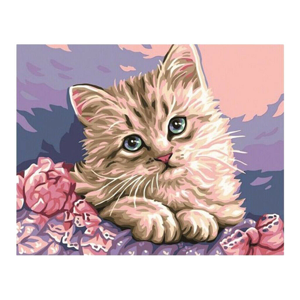 5D DIY Diamonds Embroidery Fantastic Pictures for Home Wall Decor Cat