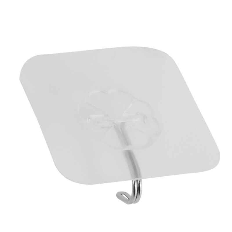 Strong Transparent Suction Cup Sucker Wall Hooks Hanger for Kitchen Bathroom HT3