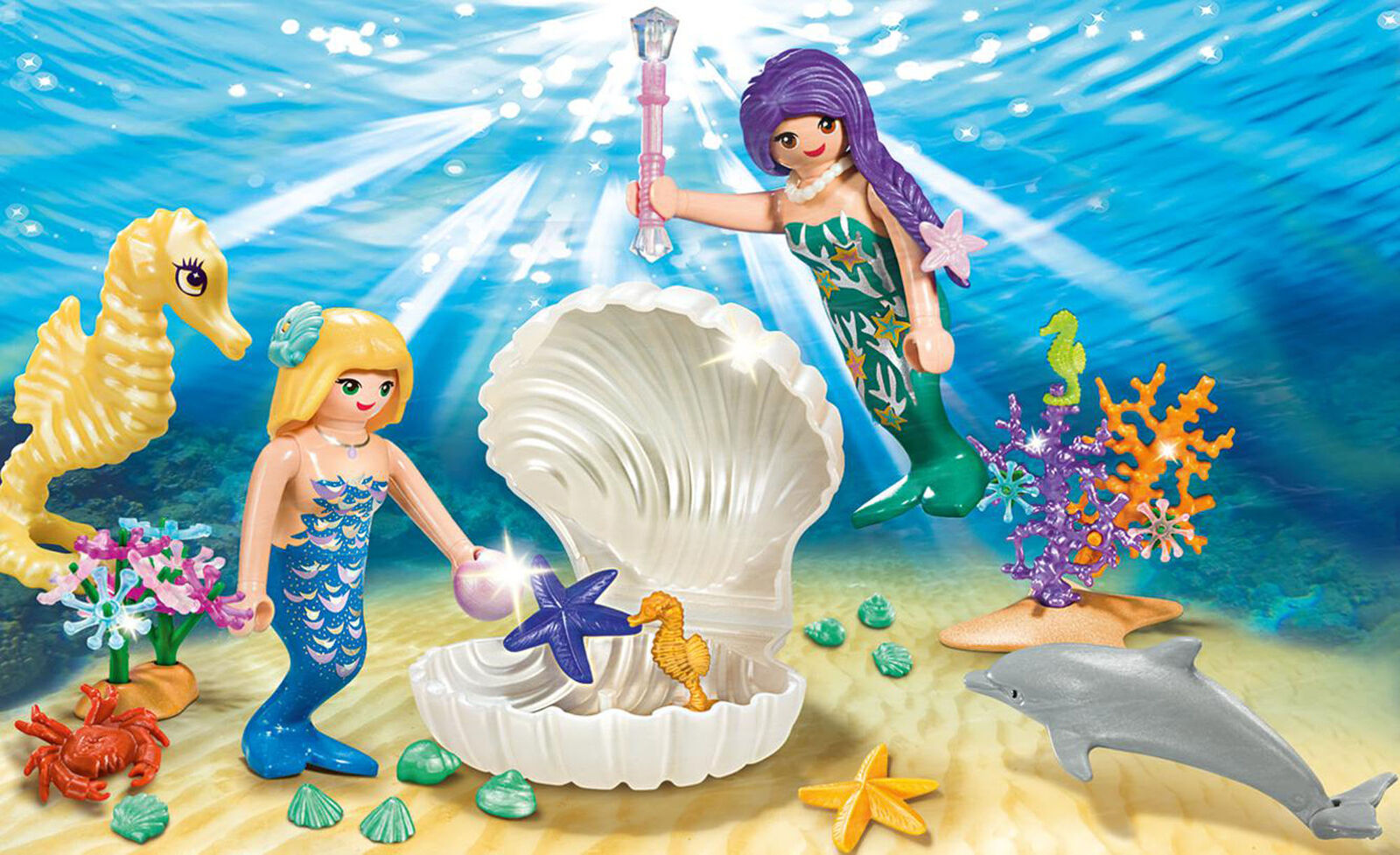 9324 Playmobil Large Mermaid Carry Case Suitable for ages 5 years and up.