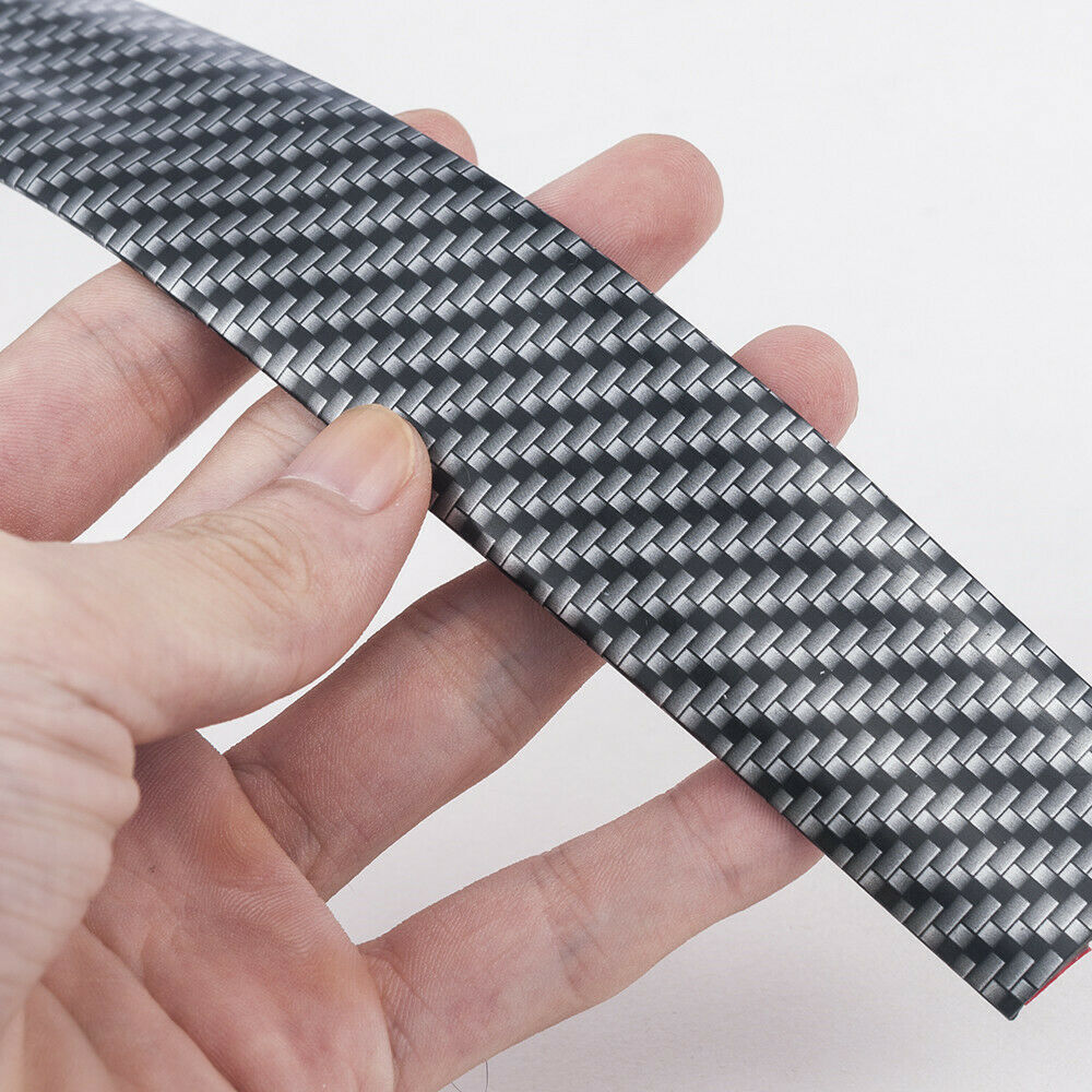 3CM*1M Carbon Fiber Rubber Car Edge Guard Strip Door Sill Protector Accessory C8