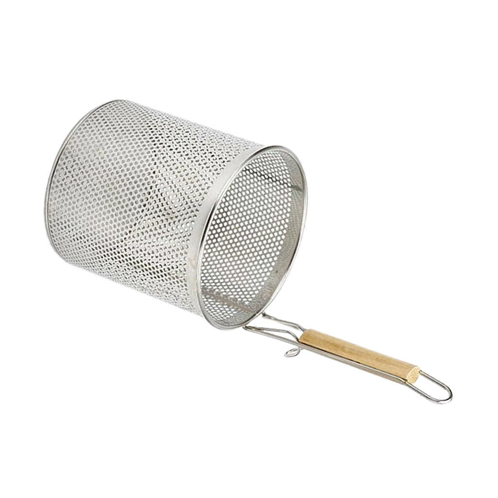 2pack Stainless Steel Noodle Colander Strainer with Handle Kitchen Tool 14cm