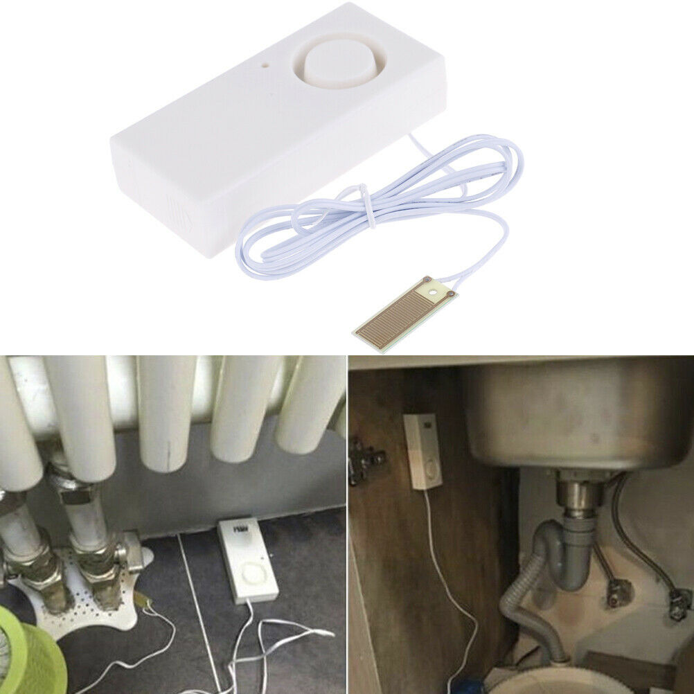 Water Leakage Alarm Detector 120dB Water Leak Sensors Flood Alert Overflow Alarm
