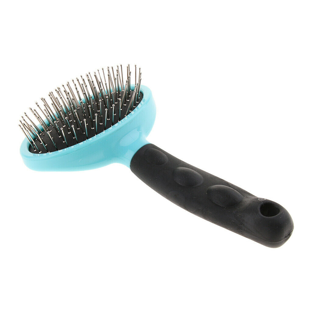 Pet Grooming Tool - Undercoat Rake Comb for Pets Dogs & Cats Thick Needle Blue