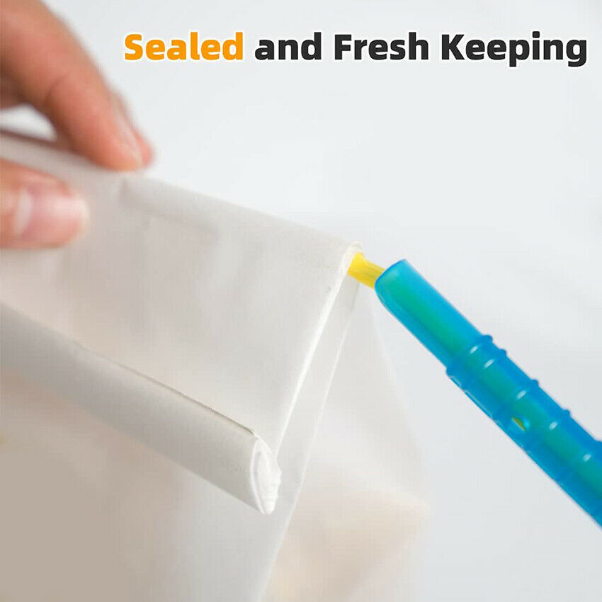 16PCS Useful Plastic Bag Clip Seal Stick Storage Bar Storage Bag Sealer Clamp