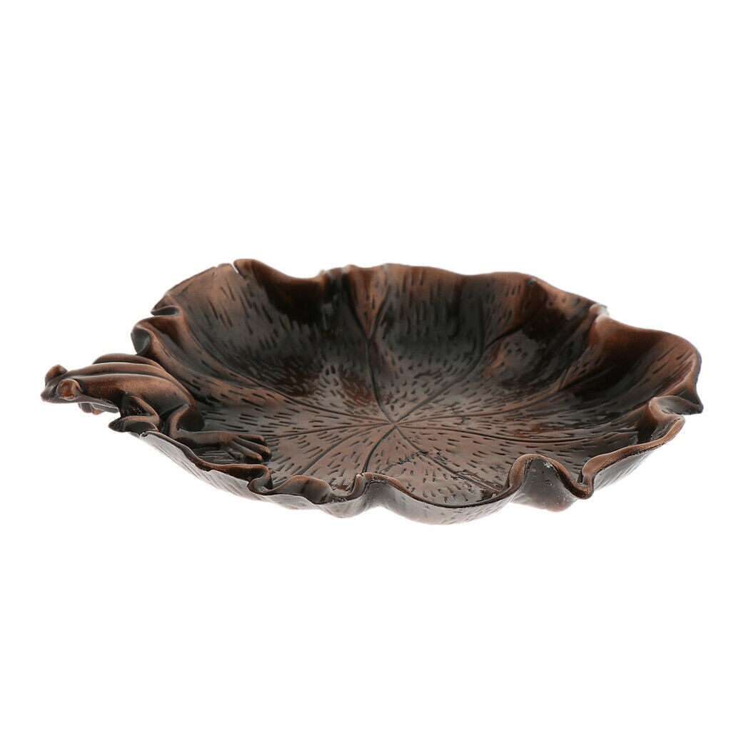 4xLotus Leaf Alloy Teacup Coaster Coffee Cup Mat for Kung Fu Tea Fittings