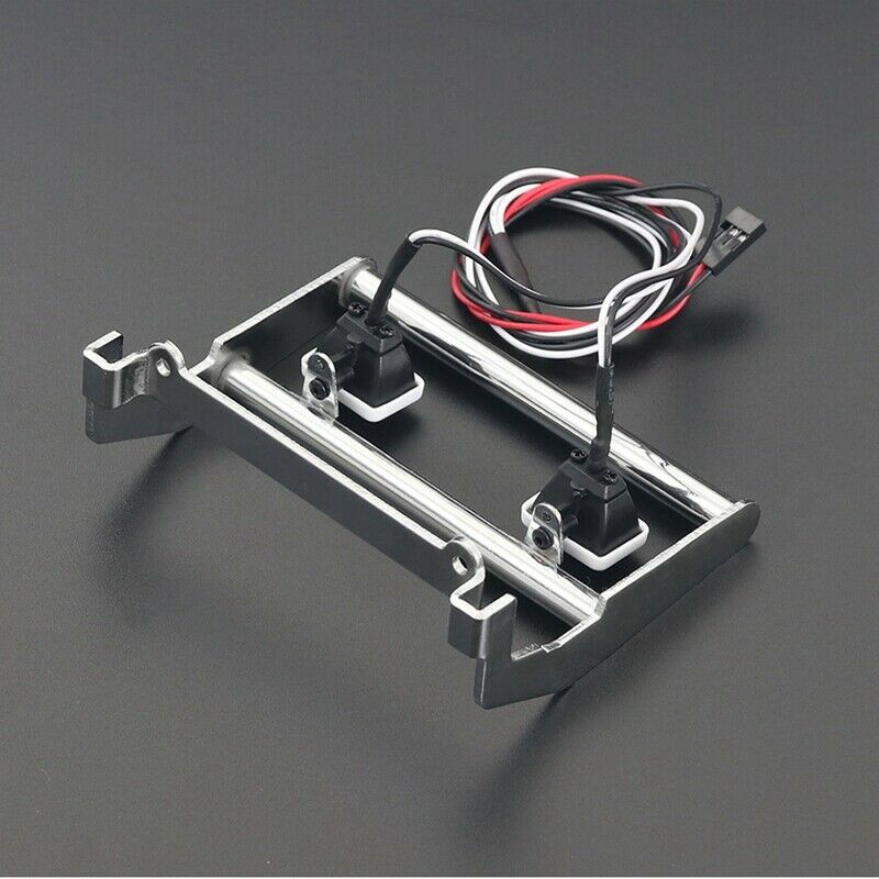 2X(Metal Front Bumper with Led Light for 1/10 RC Cler Traxxas 4 K5 Blazer,SJ2K6)