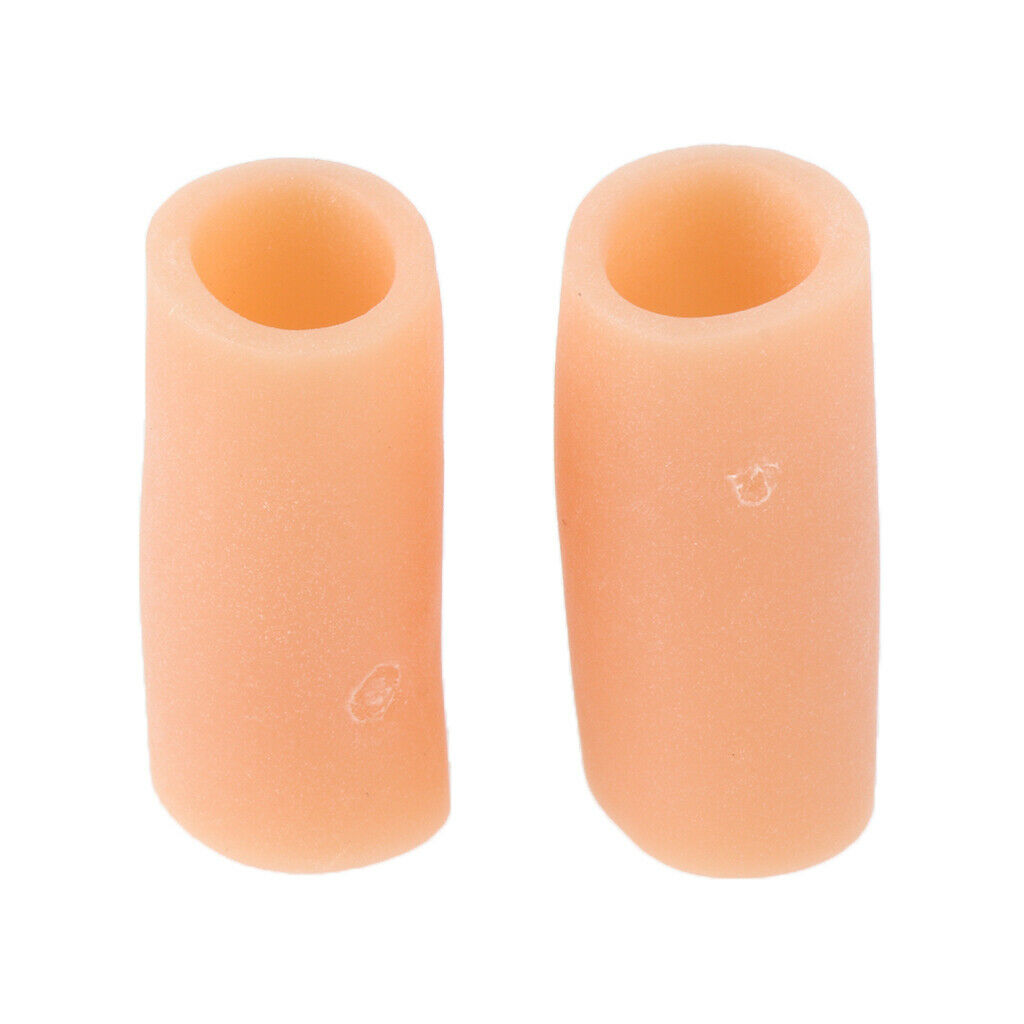 40 Pcs Toe Silicone Gel Pain Protector Open Toe Sleeve Tube Corn Cushion   S