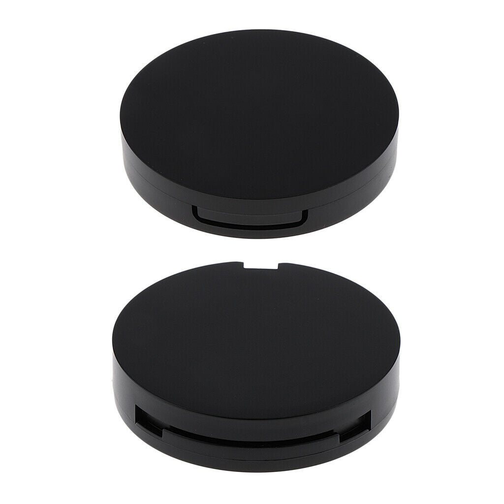 2pcs Empty Portable Metal Pallet Air Cushion Puff Box, Foundation Face Powder