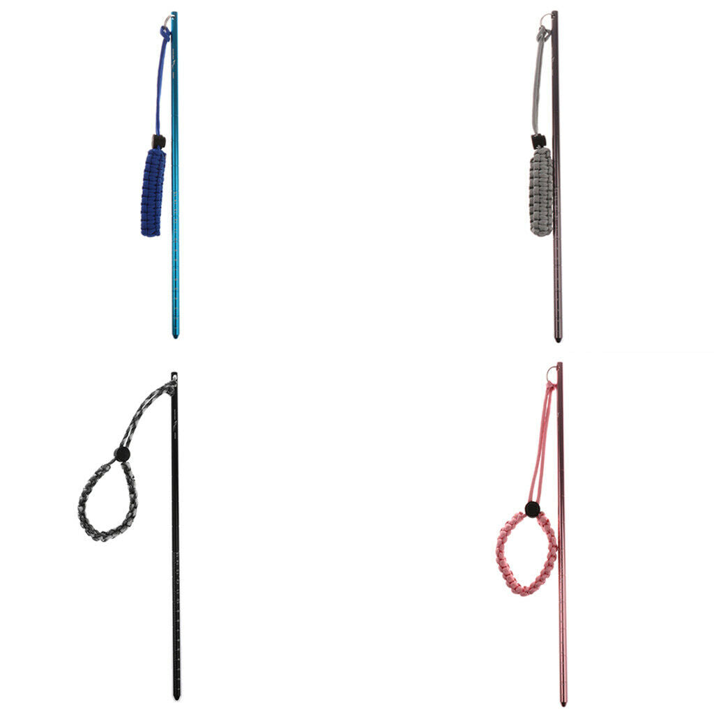 3Pcs Aluminum Scuba Pointer Stick Shaker Pointer Rod w/ Landyard
