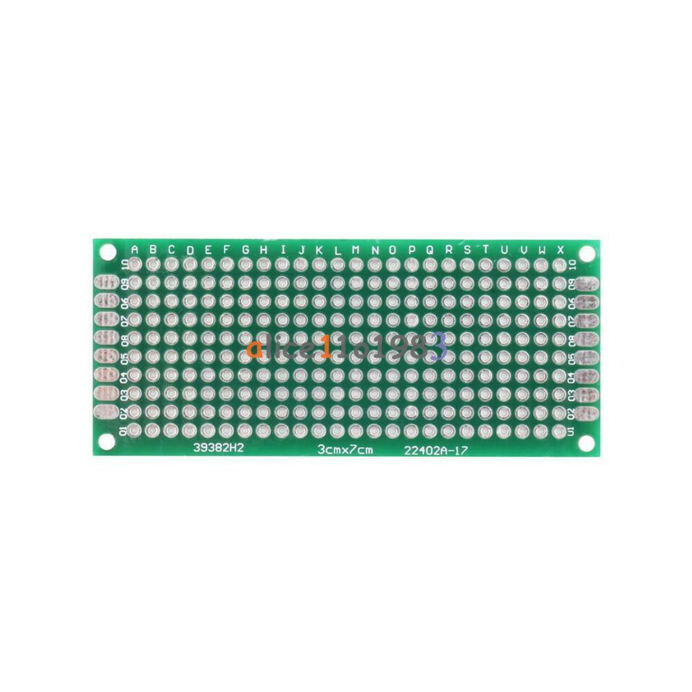 50Pcs Double Side Prototype PCB Tinned Universal Breadboard 3x7 cm 30mmx70mm FR4
