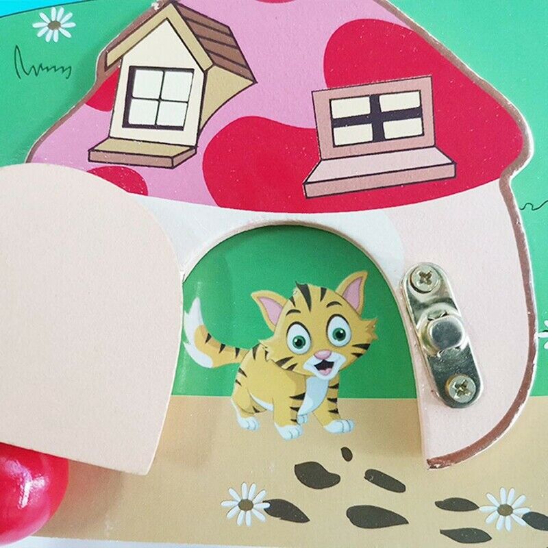 Children's Unlocking Toys Cognitive Board Baby Early Education and Wisdom ToL5P2