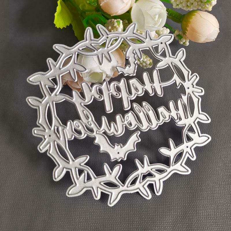 Happy Halloween Metal Cutting Dies Stencil Scrapbook Album Paper Card Template