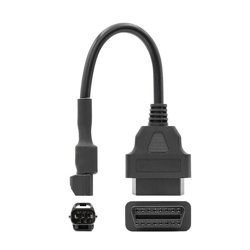 3 to 16 Pin Motorcycles OBD Adaptors OBD2 Diagnostic Cable Extension ConnectorJ6