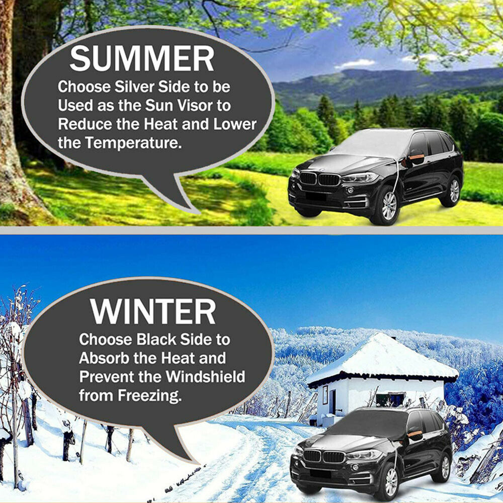For MINI Car Cover Snow Shade Windshield Protect Winter Guard Windproof Outdoor