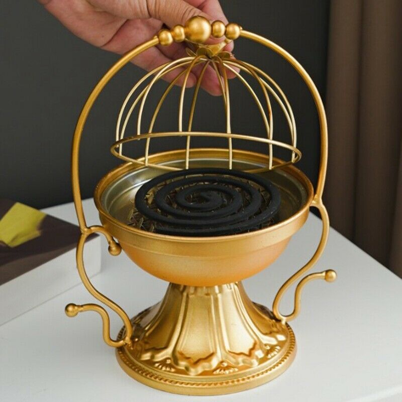 1Pcs Retro Mosquito Coil Incense Burner Fireproof Hanging Mosquito-RepellentQ5F4