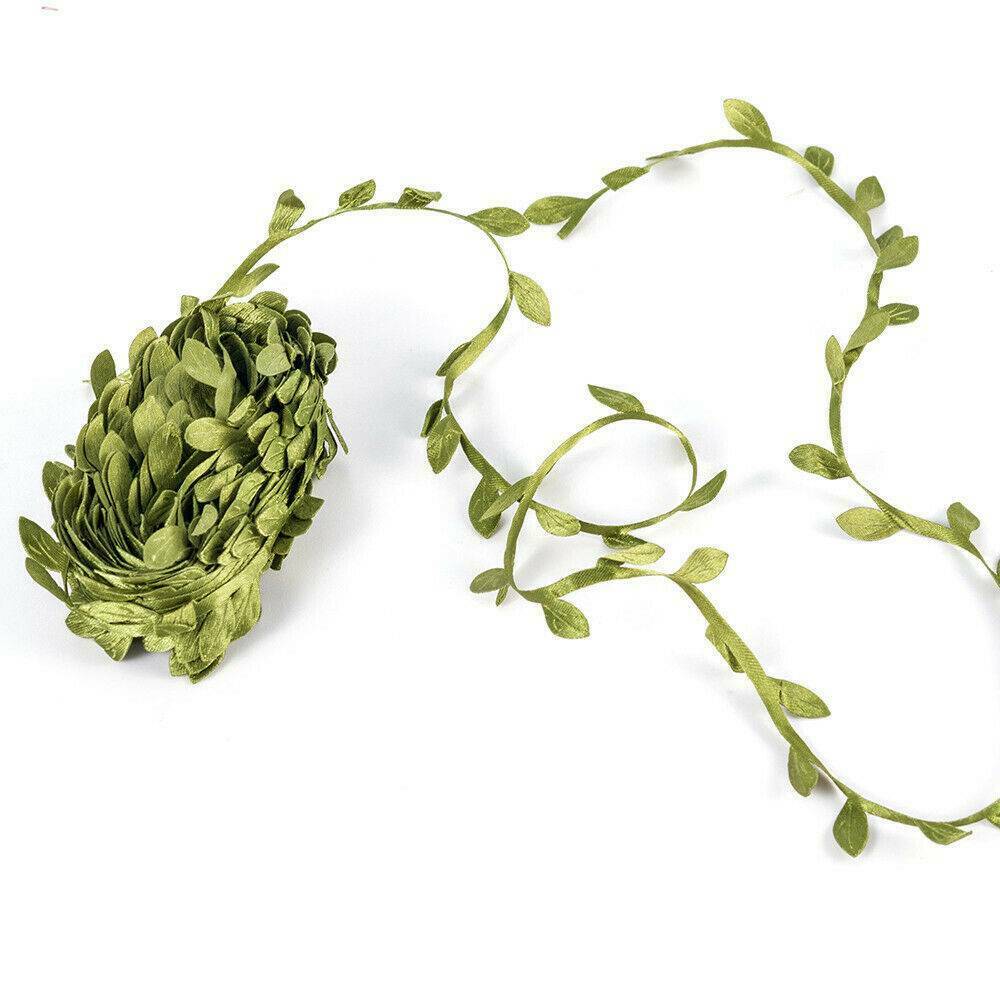 10M DIY Craft Artificial Leaf Vine Garland Plant Wreath Foliage Green DIY Decor~