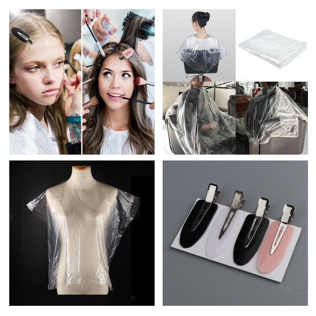 150PCS Disposable Hair Cutting Cape Unisex Hair Cut Barber Shop Home Capes