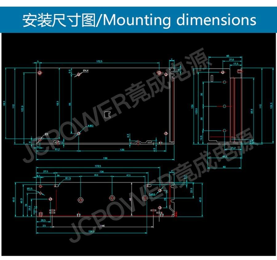 DC 24V 10A 240W Regulated Switching Power Supply Transformer Universal PSU