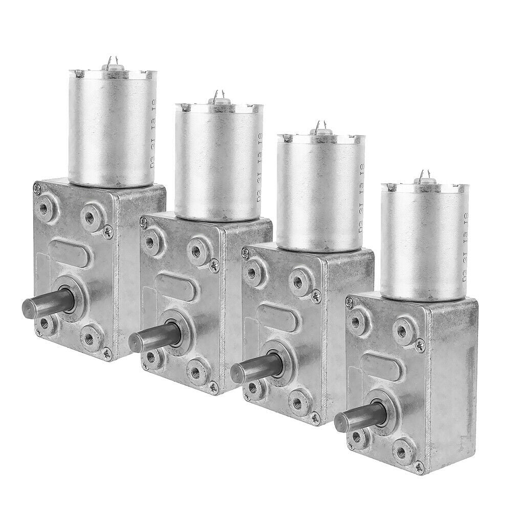 4pcs 12V Gear Reduction Motor Micro DC Gear Motor Direct Current Motor 10RPM