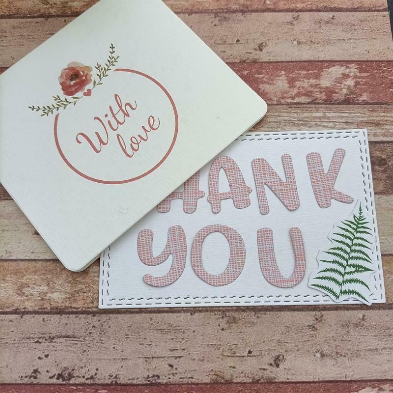 Thank You Metal Cutting Dies Stencil DIY Scrapbooking Album Paper Card Template
