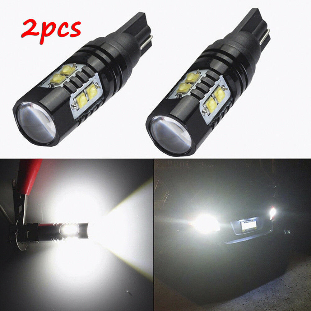 2pcs 50W 921 906 912 T10 T15 LED 6000K HID White Backup Reverse Lights Bulb