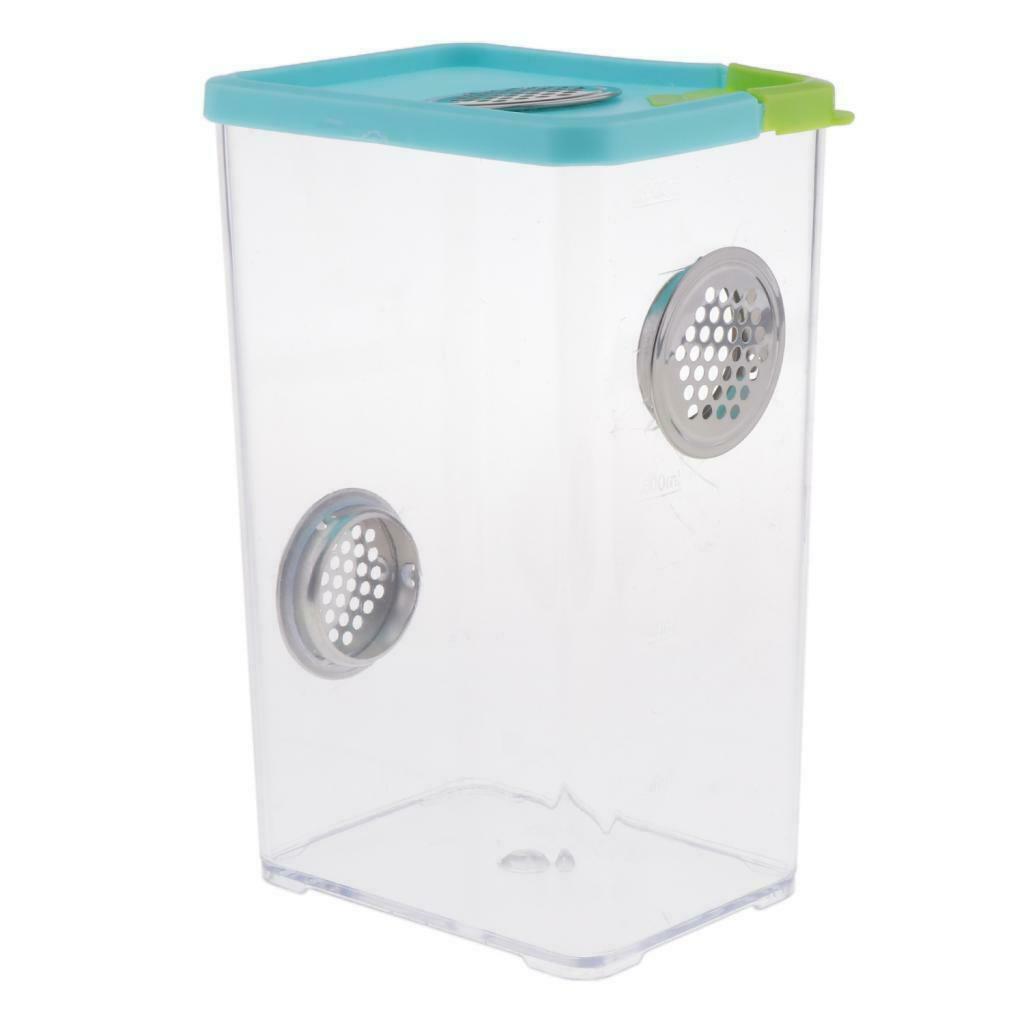 Set of 2 Plastic Plastic Reptile Spider Incubation Box Habitat Hatchery