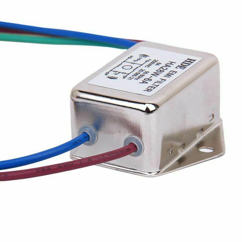 Mains Filter Power EMI Filter HA28W-6A 50 / 60Hz 250V AC U1J9J9