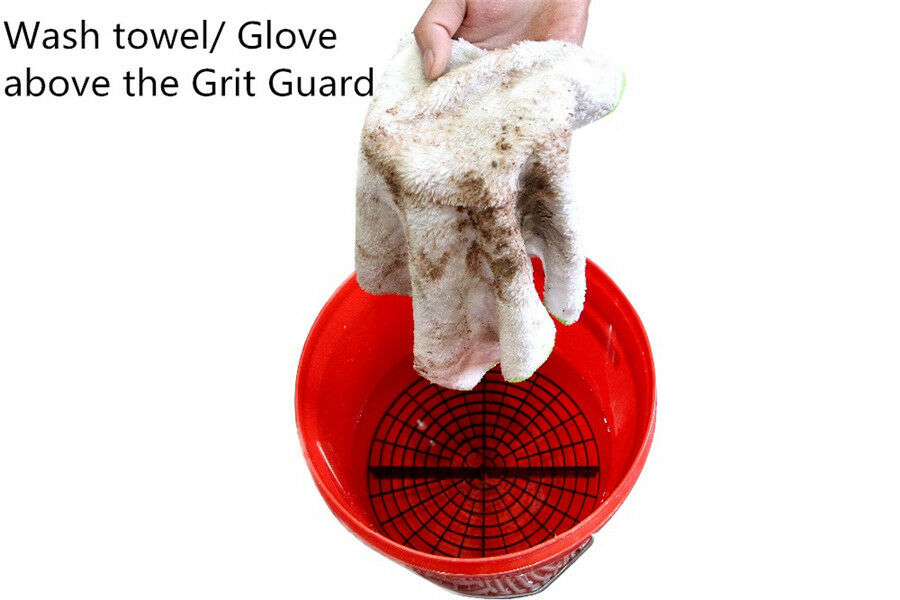Auto Car Grit Guard Bucket Insert Washboard Wash Sponge Dirt Remover Tool 23.5cm
