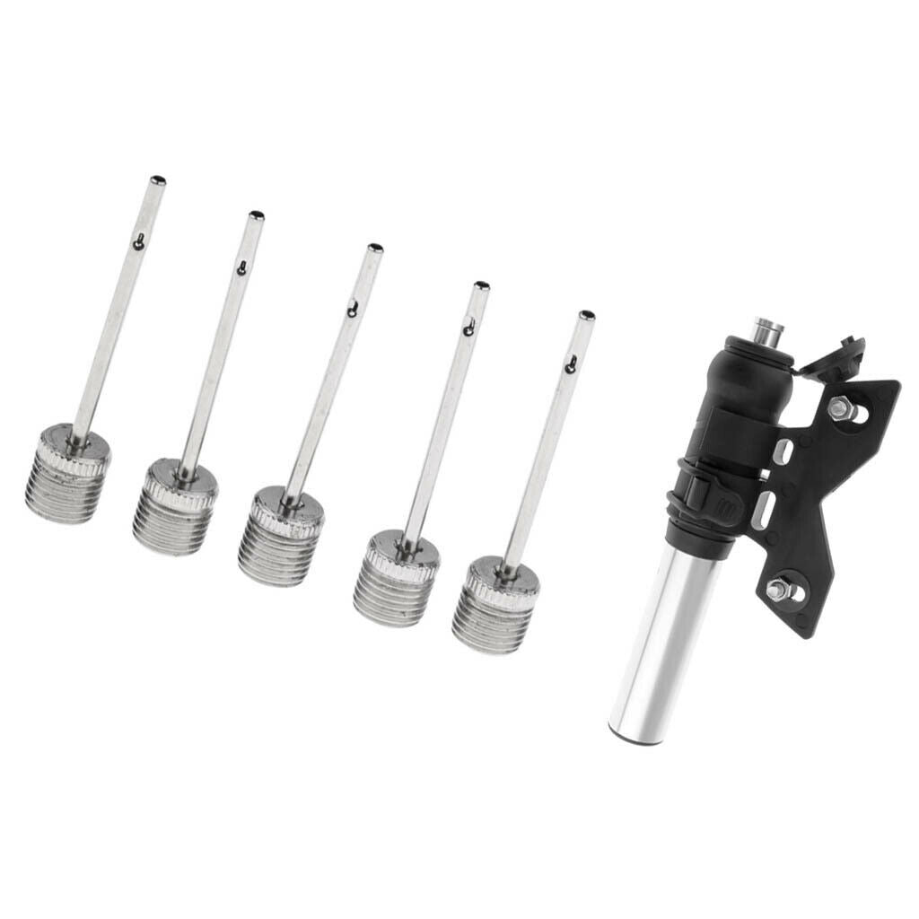 Mini Bike Pump Fits Presta & Schrader 100 PSI Bicycle Pump with Ball Needle