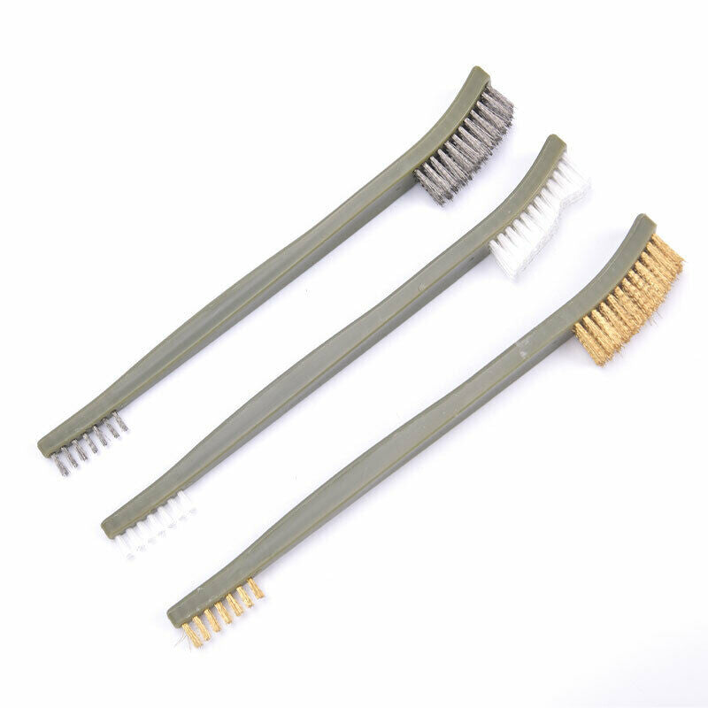 Steel Mini Double-end Wire Polishing Brush Metal Cleaning Rust Brush Gas Stove