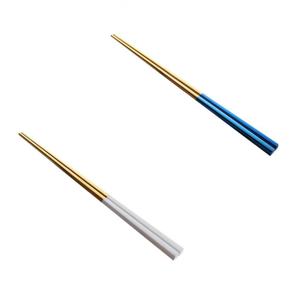 Durable Chopstick Stainless Steel Tableware Square Chopstick