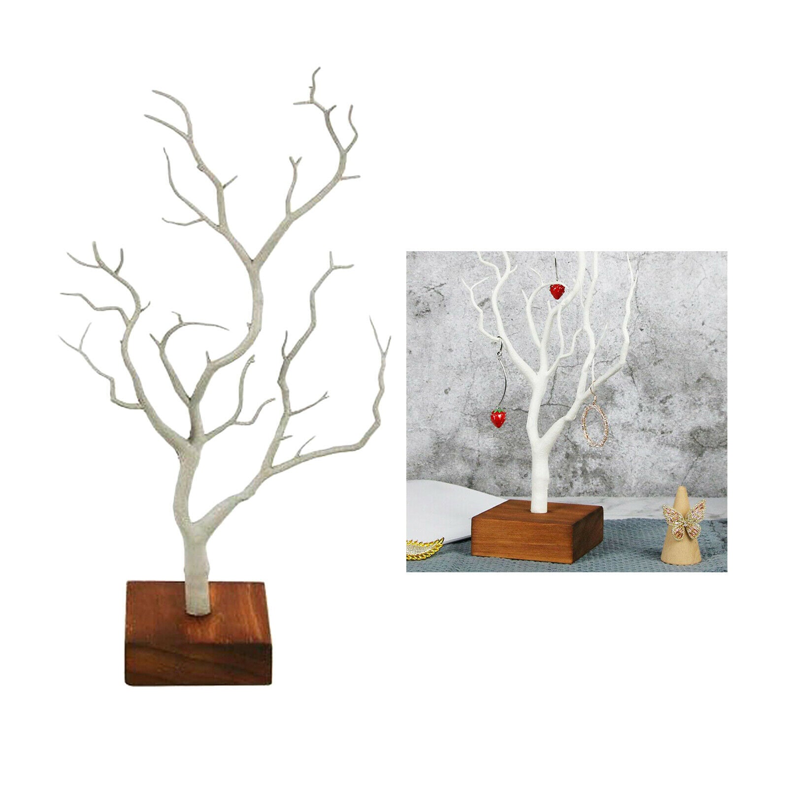 Large Jewelry Tree Stand Display Necklace Ring Earring Hanging Holder Shower