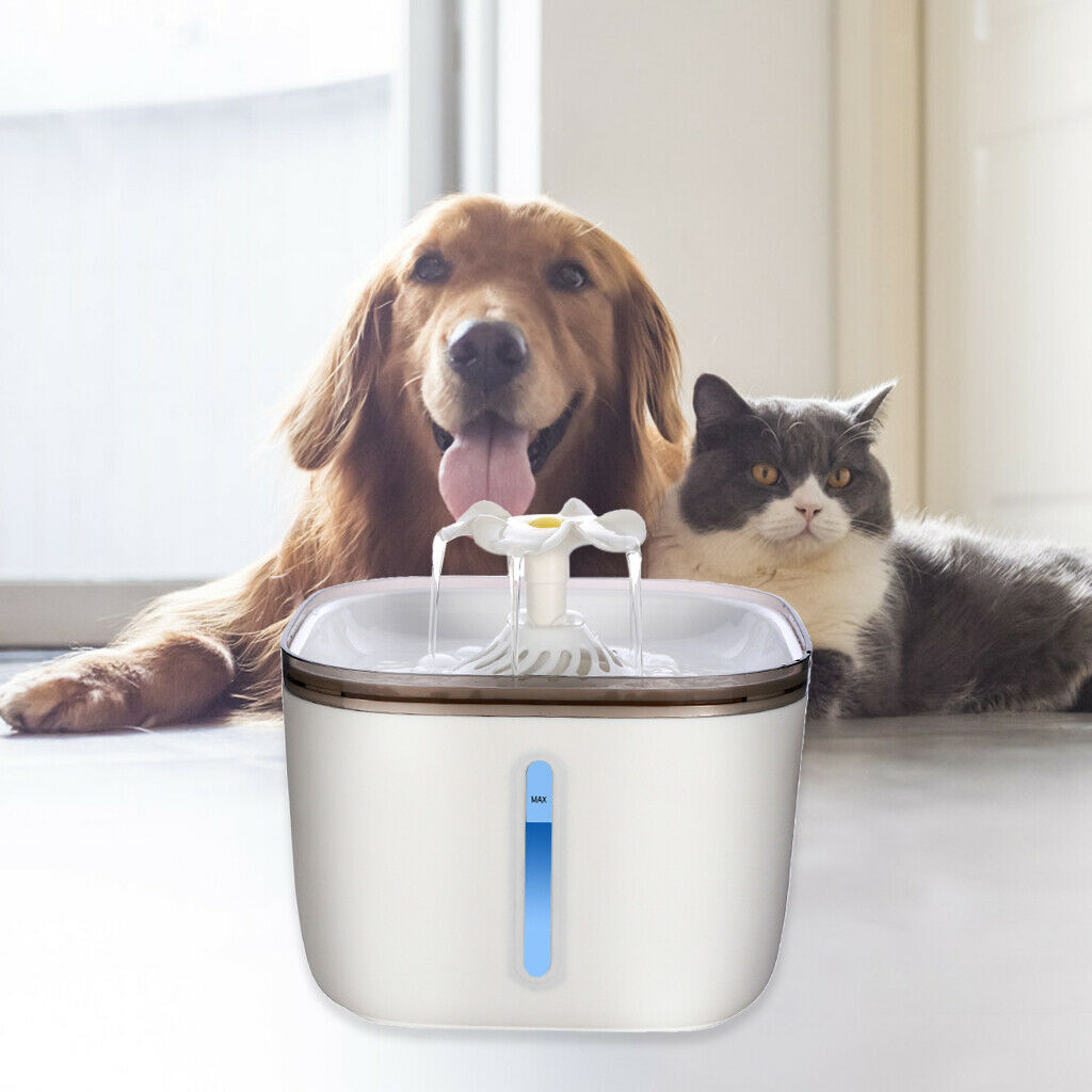 2.0L Electric Pet Water Fountain Cat/Dog Drinking Dispenser Water Fountain