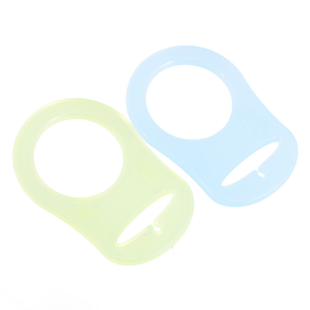 10Pcs Silicone Clip Baby Pacifier Dummy Adapters Ring holder Soother