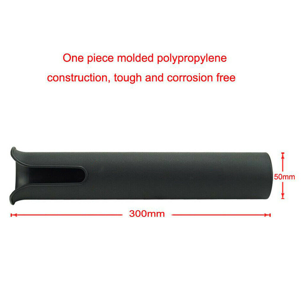 Self Adhesive Fishing Pole Boat Single Rod Holder Organizer Yacht Black