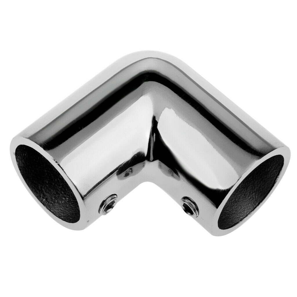 Heavy Duty Boat Hand Rail Fitting 90 Deg - 7/8 inch Elbow Stainless Steel Marine