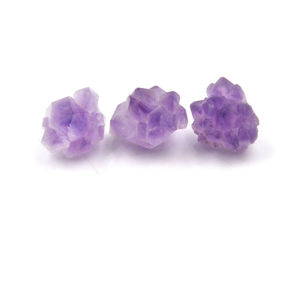 5x Natural Purple Fluorite Quartz Crystal Stone Rough Polished GravelSpeci.l8