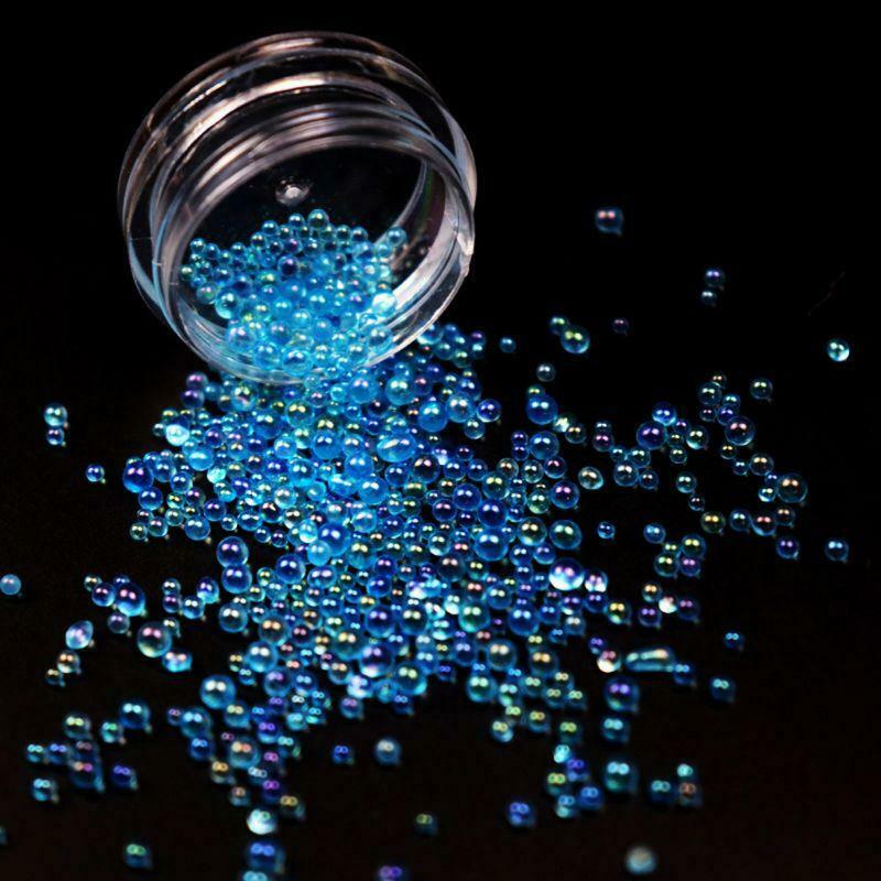 12 Boxs Mixed Mini Bubble Ball Beads 1-3mm Tiny Beads Epoxy Mold Jewelry Filling