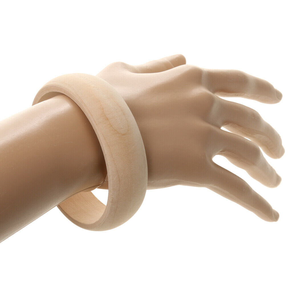 12 PCS Wood Rings Circles Unfinished Wood for Craft, with Vary Shapes Design,
