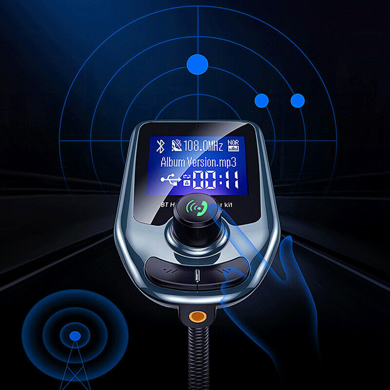 12-24V Car Cigarette Lighter Socket Dual USB Charger Bluetooth Audio Transmitter