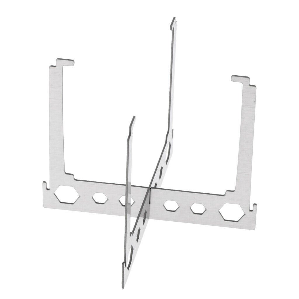 Camping Spirit Burner Alcohol Stove Stand Cross Type for Outdoor Hiking Picnic