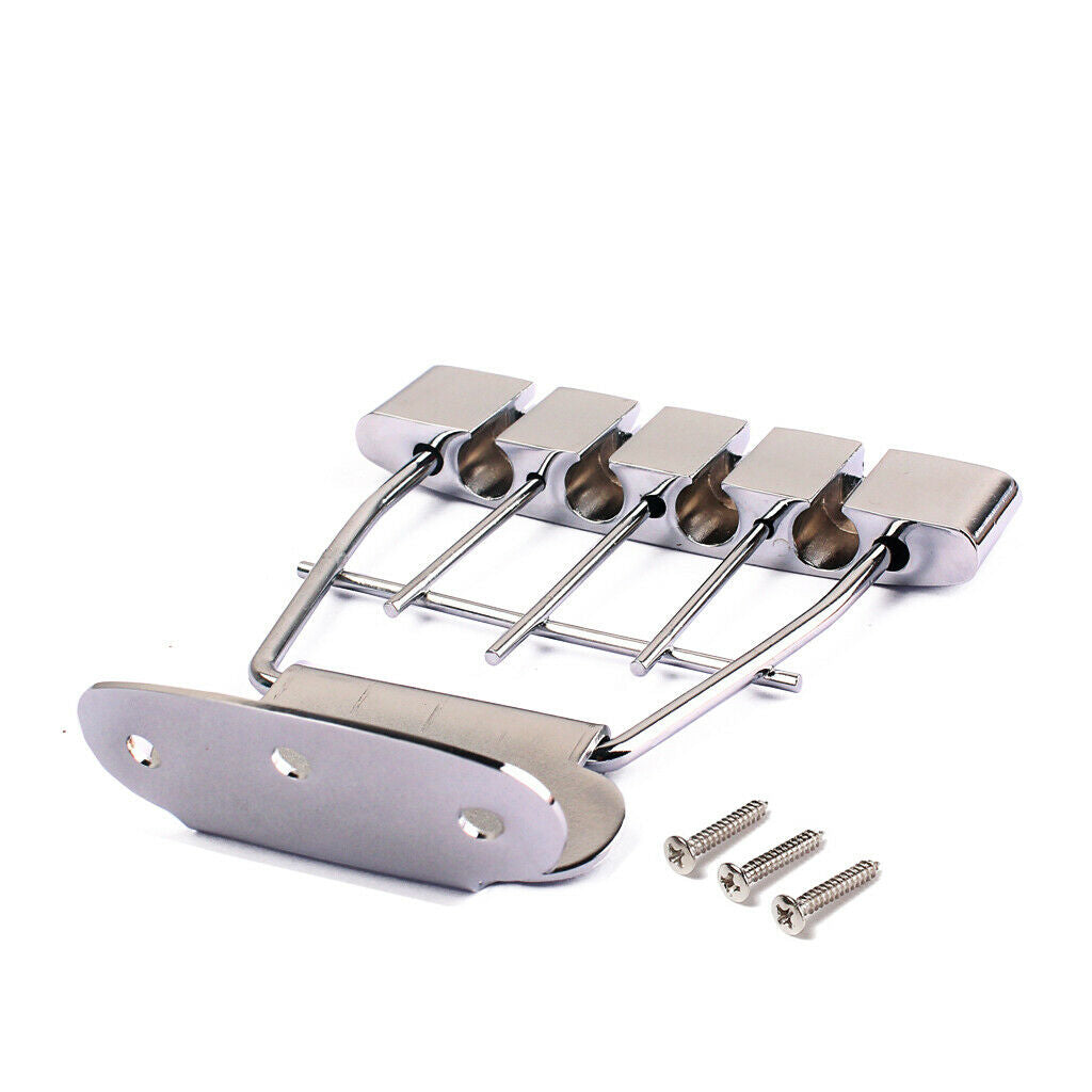 Semi Hollow Bass Trapeze Tailpiece Bridge for 4 String Bass Acessory