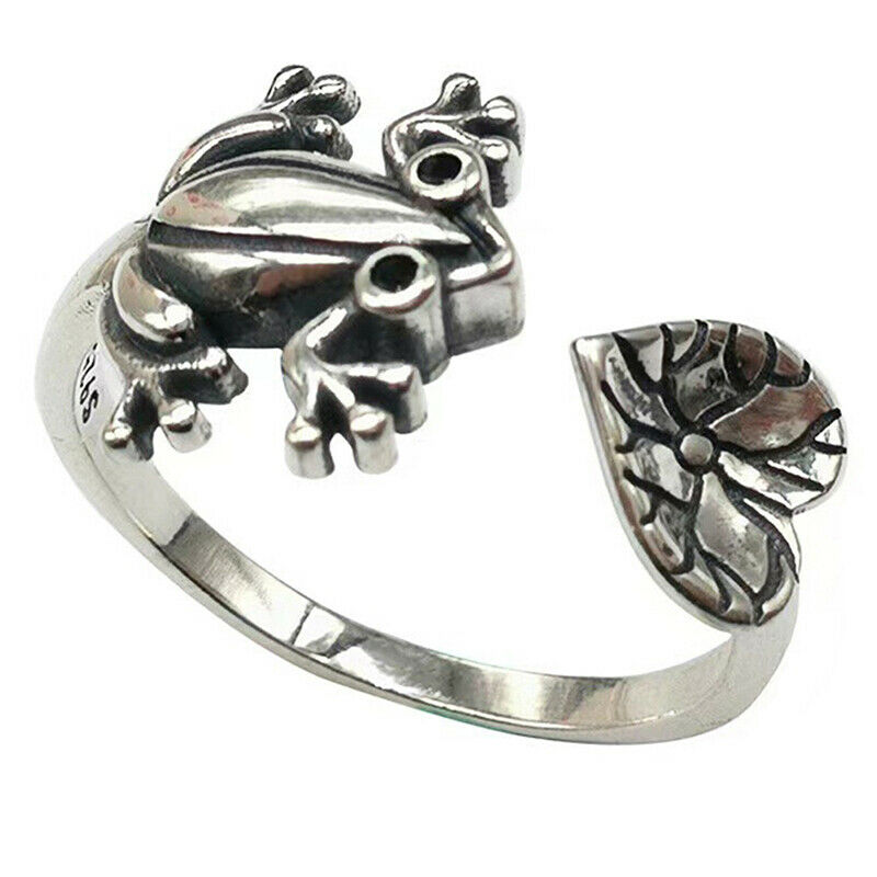 Frog Open Rings for Women Girls Animal Finger Ring Jewelry Gifts N.l8