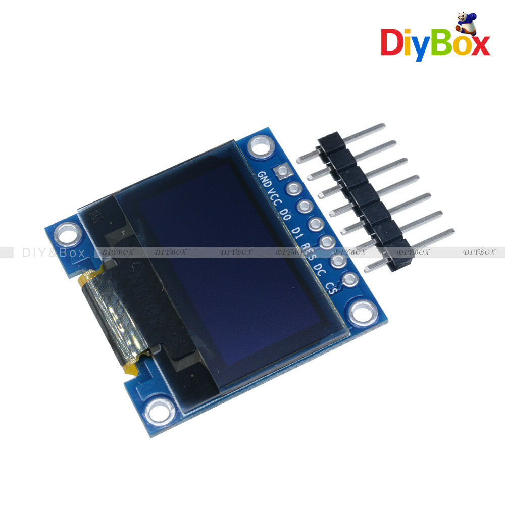 0.96" SPI Serial 128X64 OLED LCD LED Display Module blue yellow For Arduino 3-5V