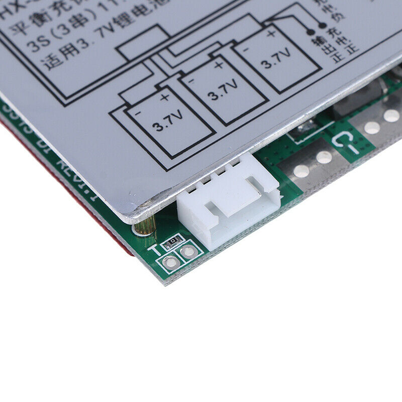 1X 3S 100A 11.1V 12V Lithium 18650 Battery Cell PCB Protection Board w/ Balan DD