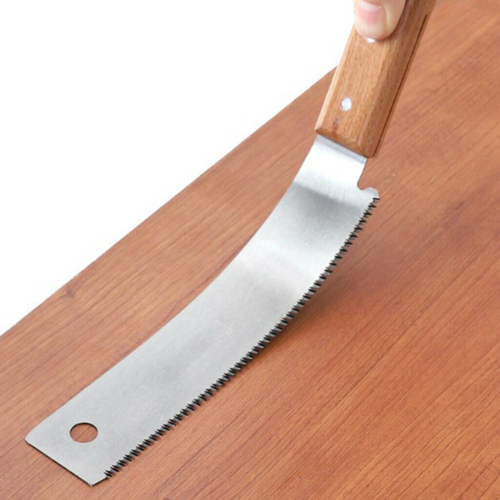 12inch Mini Hand Saws 2 Sided Tenon w/ Wooden Handle for Woodworking Hobby